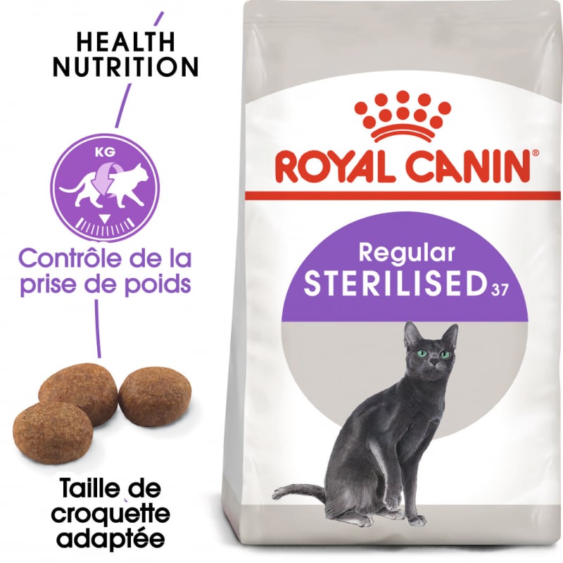 ROYAL CANIN Sterilised 37 pour chat adulte stérilisé de 1 à 7 ans