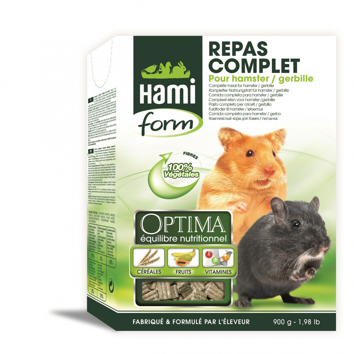 Hamiform Optima repas complet hamster et gerbille 