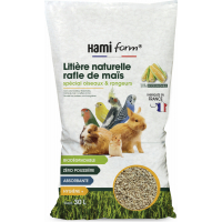 Hamiform Substrato natural de espiga de milho especial para animais roedores e pássaros - 10L e 30L
