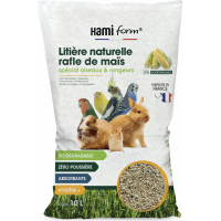 Hamiform Substrato natural de espiga de milho especial para animais roedores e pássaros - 10L e 30L
