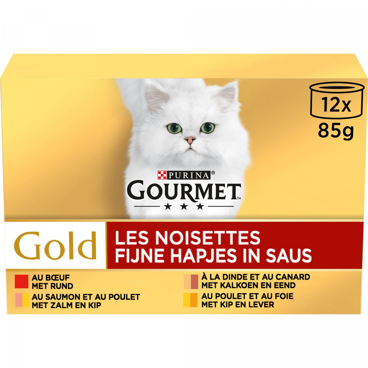 Gourmet Gold Noisette Viandes Poissons - Humide
