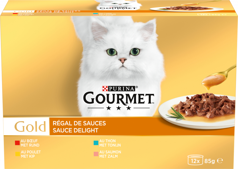 GOURMET GOLD Régal de Sauces pour chat adulte 12x85g