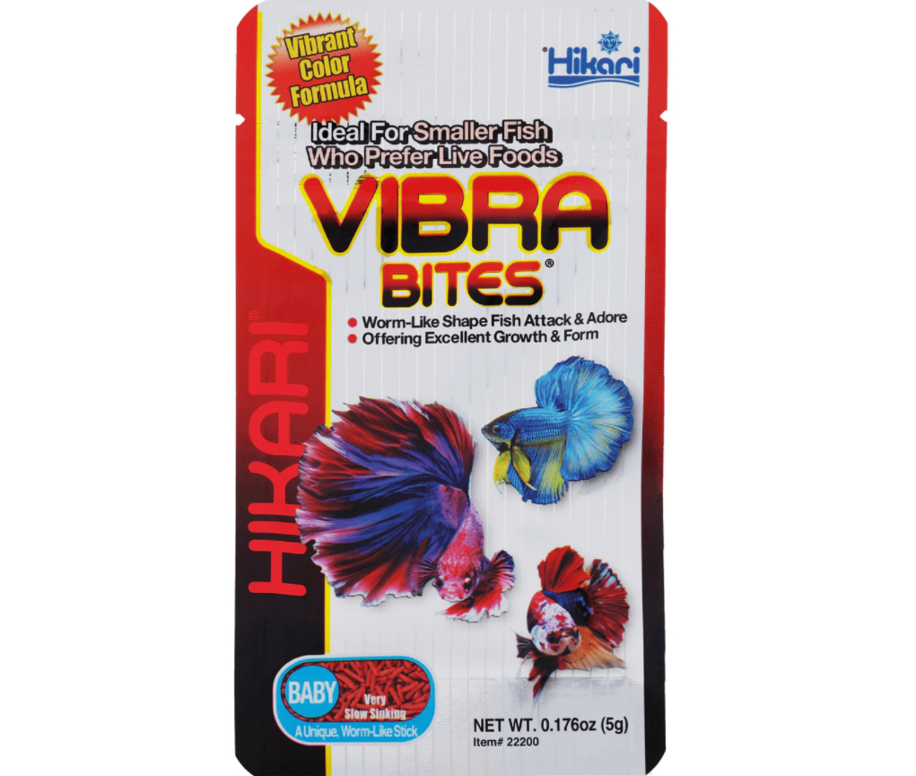 Nourriture pour poissons type vers de vase Hikari Vibra Bites Baby