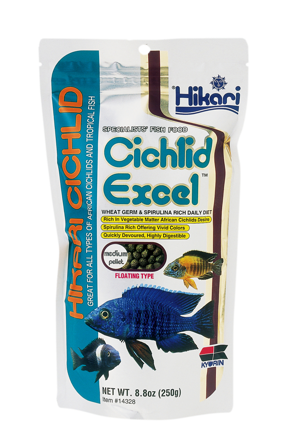 Nourriture premium pour cichlidés herbivores Hikari Cichlid Excel Mini