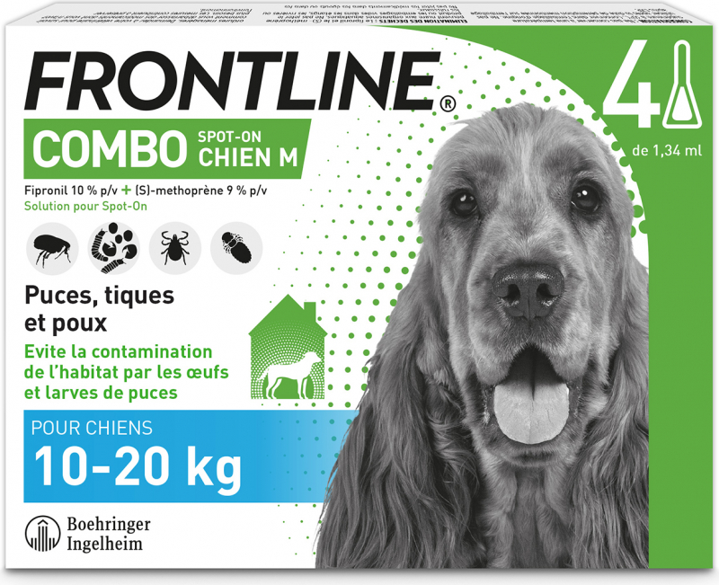 FRONTLINE COMBO Pipette antiparasitaires pour chien