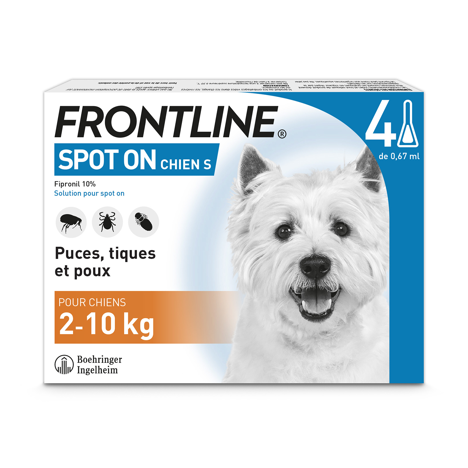 FRONTLINE Pipetas anti-parasitas para cães Spot-On