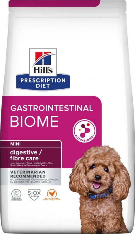 Hill's Prescription Diet Gastrointestinal Biome Mini croquettes pour petit chien au poulet