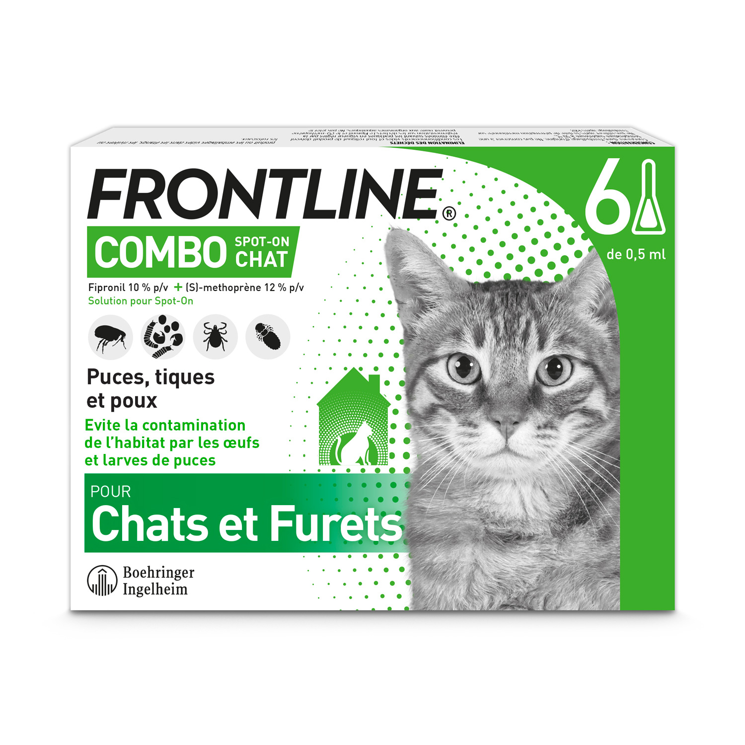 Frontline Combo Pipeta antiparasitária para gato