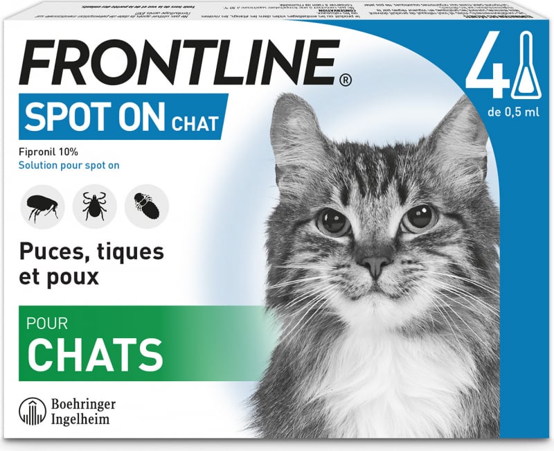 FRONTLINE Pipettes antiparasitaires pour chat Spot-On