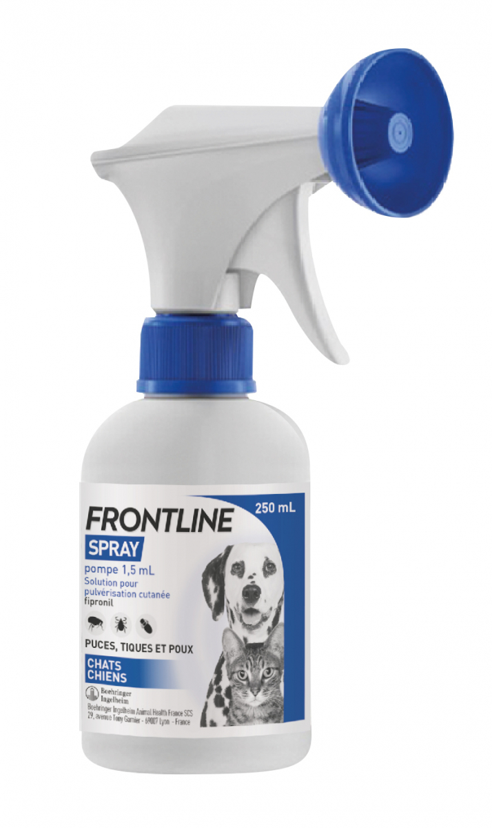 enkel Atlantische Oceaan Handelsmerk FRONTLINE Spray tegen vlooien en teken bij honden en katten