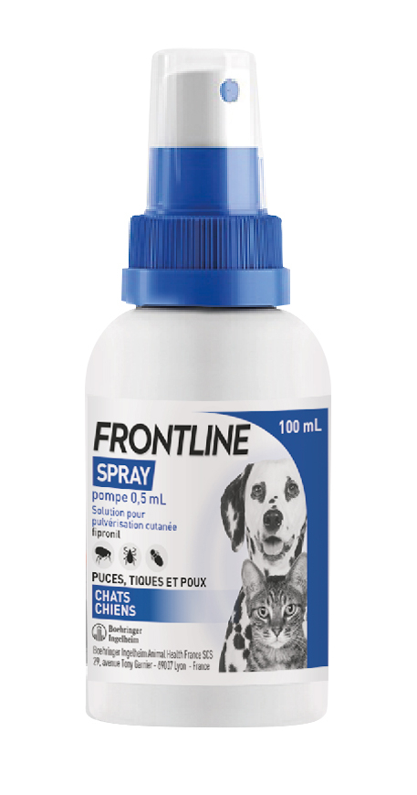 Frontline Spray antiparasitario para perros y gatos