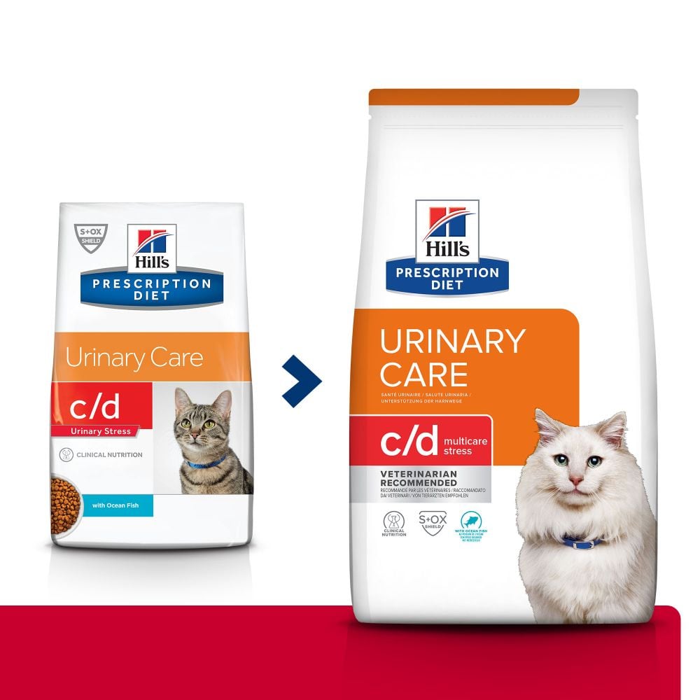 HILL'S Prescription Diet Feline C/D Urinary Stress Multicare, met vis