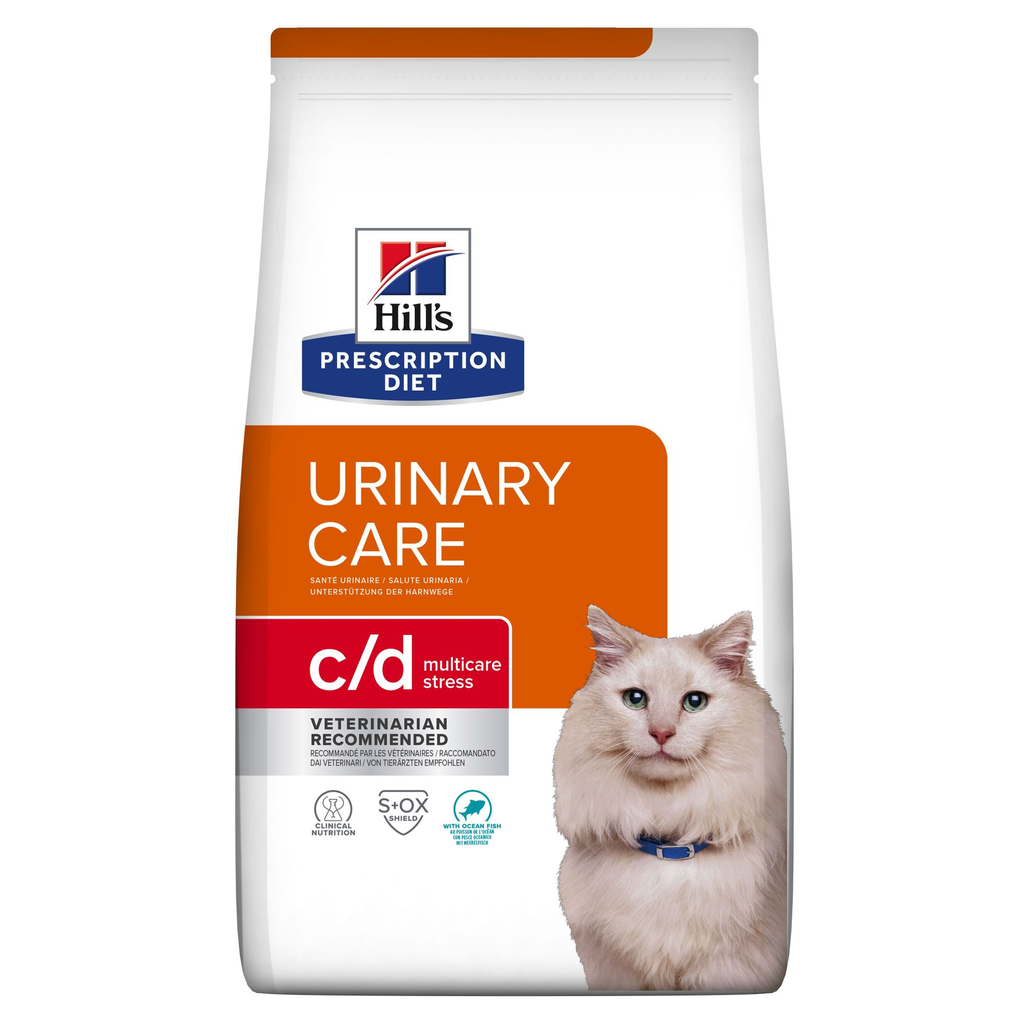HILL'S Prescription Diet Feline C/D Urinary Stress Multicare Adult mir Fisch für Katzen