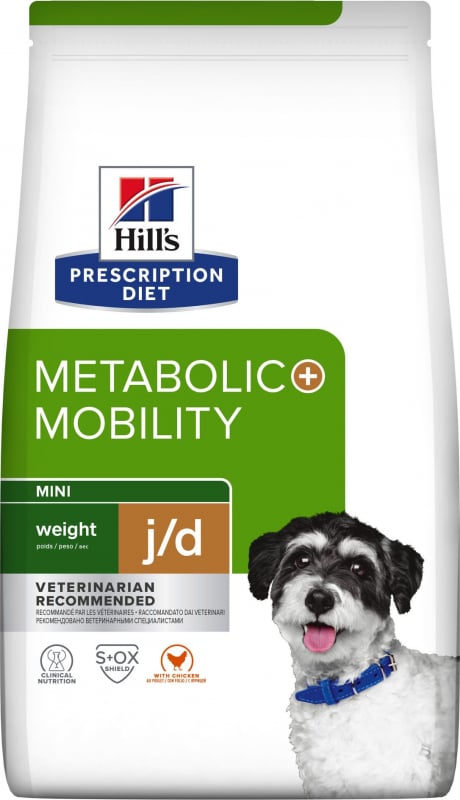 Hill's Prescription Diet j/d Metabolic+ Mobility Mini au poulet pour petit Chien