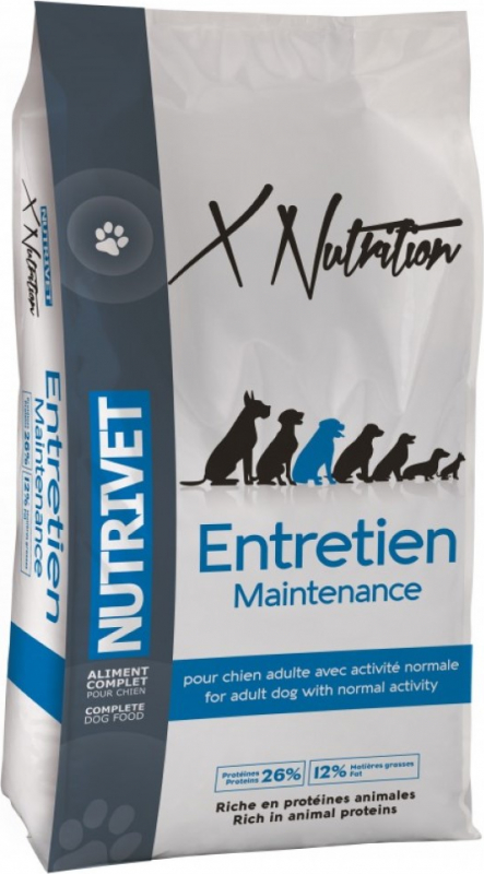 NUTRIVET Xnutrition entretien 26/12 pour chien
