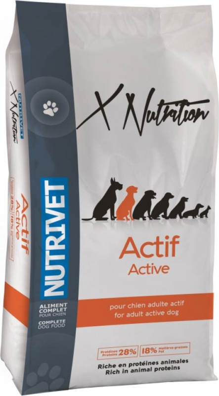 NUTRIVET Xnutrition actif 28/18 pour chien