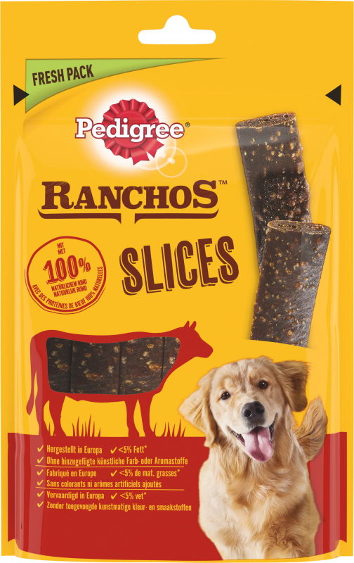 PEDIGREE RANCHOS Slices de ternera para perros