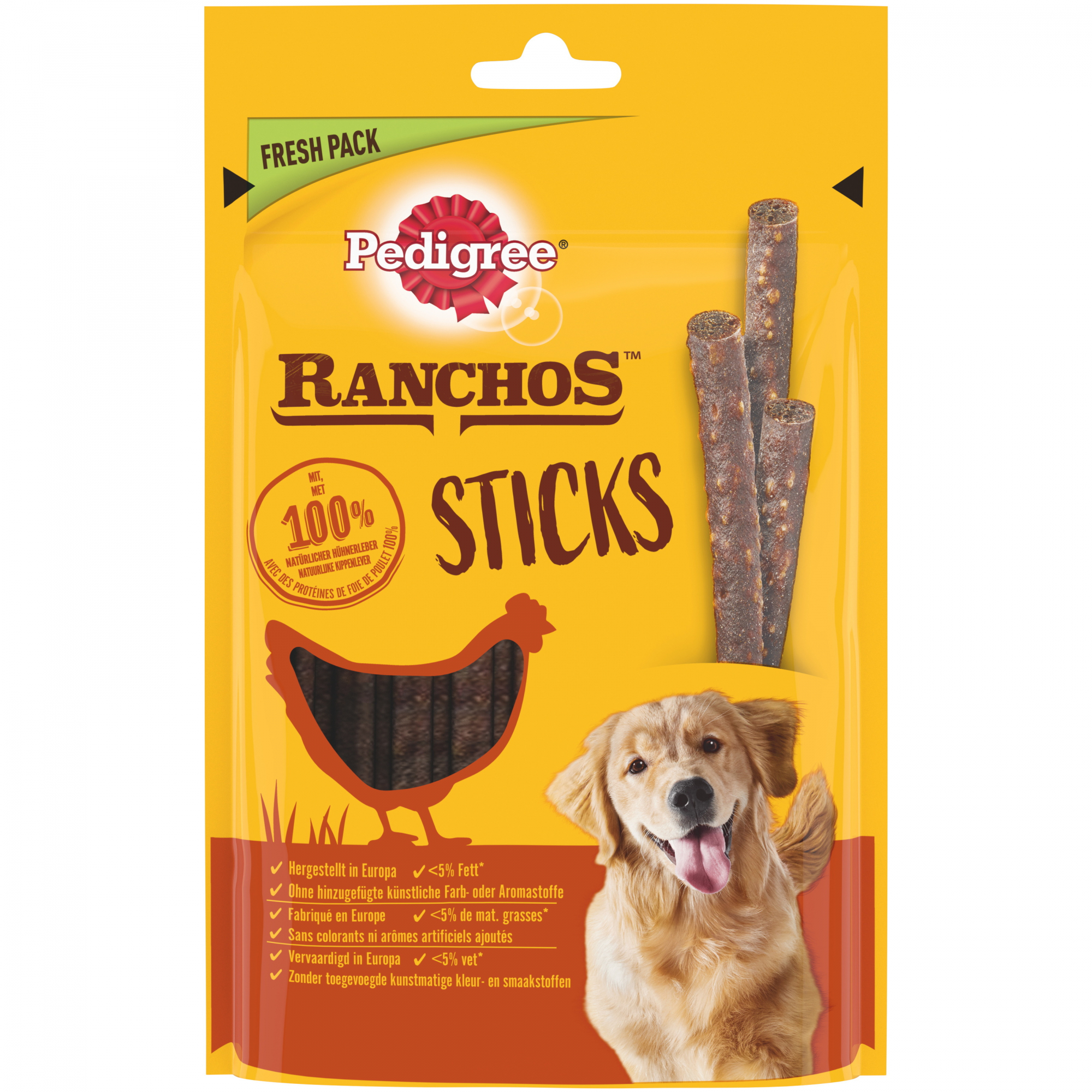PEDIGREE RANCHOS Sticks al pollo per cani