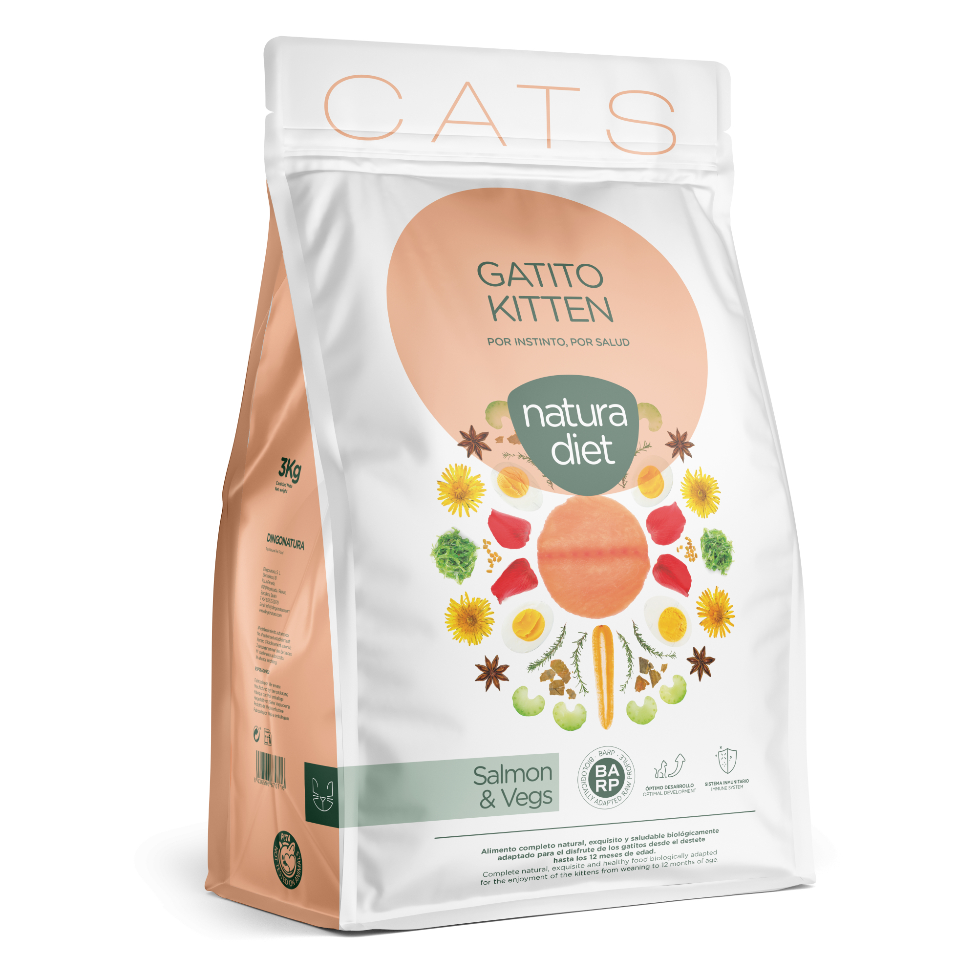 NATURA DIET CATS Salmon Kitten per Gattino