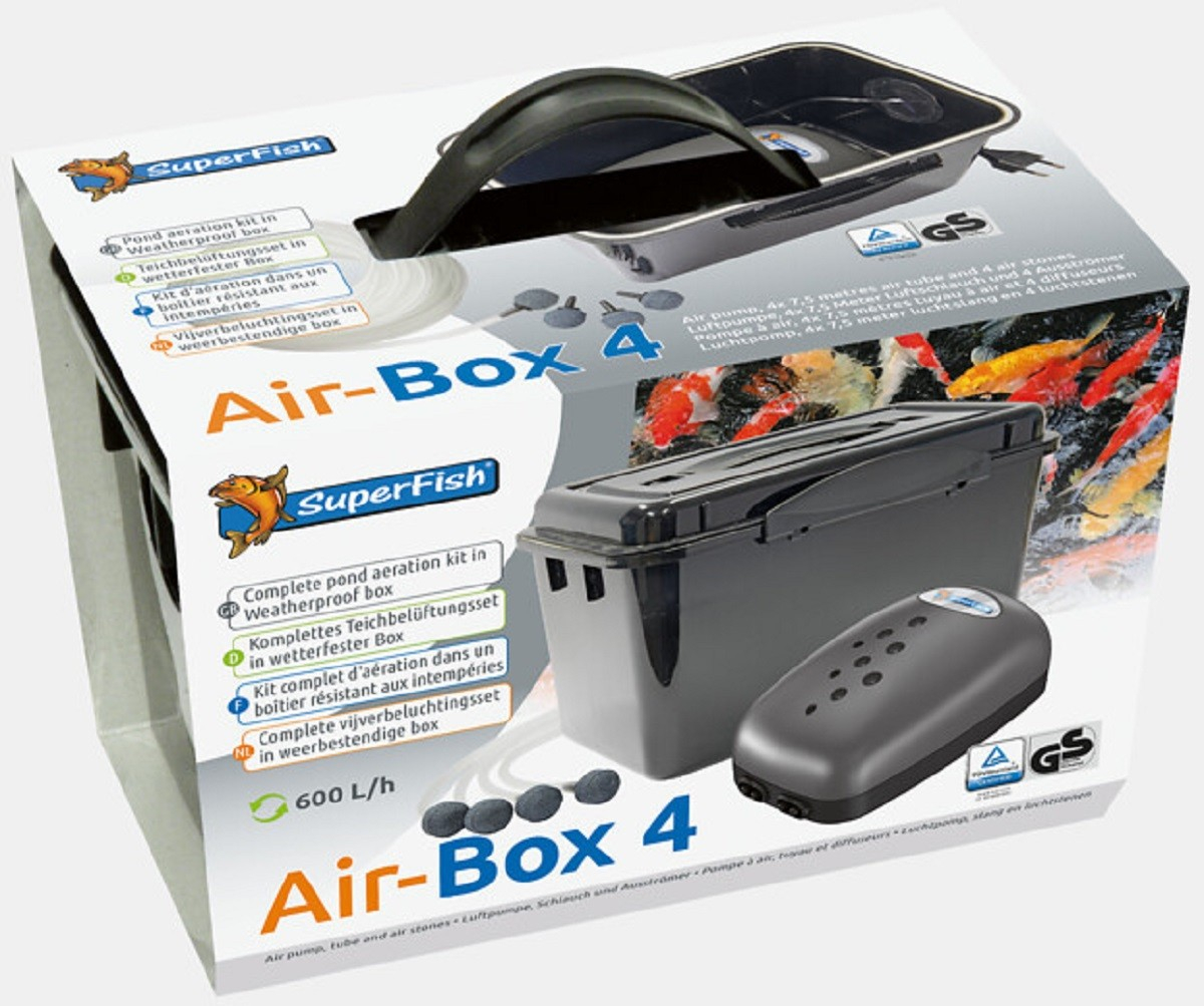 Air Box Teichbelüftungs Kit mit Unterwassergehäuse