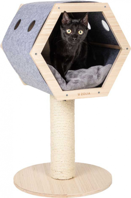 Zolia CosyHut casa per gatti con tiragraffi