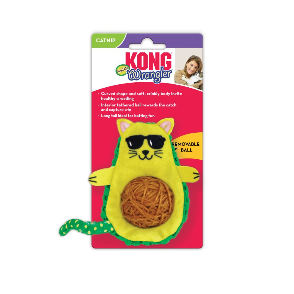 KONG giocattolo per gatti Avocato Wrangler