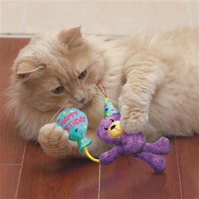 KONG Brinquedo para gato Birthday teddy Cat occasions