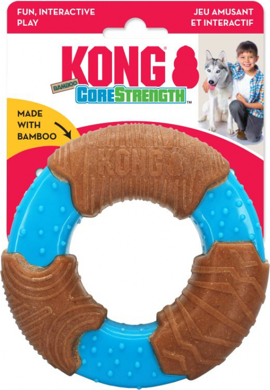 KONG Giocattolo per cani Corestrenght Bamboo Ring