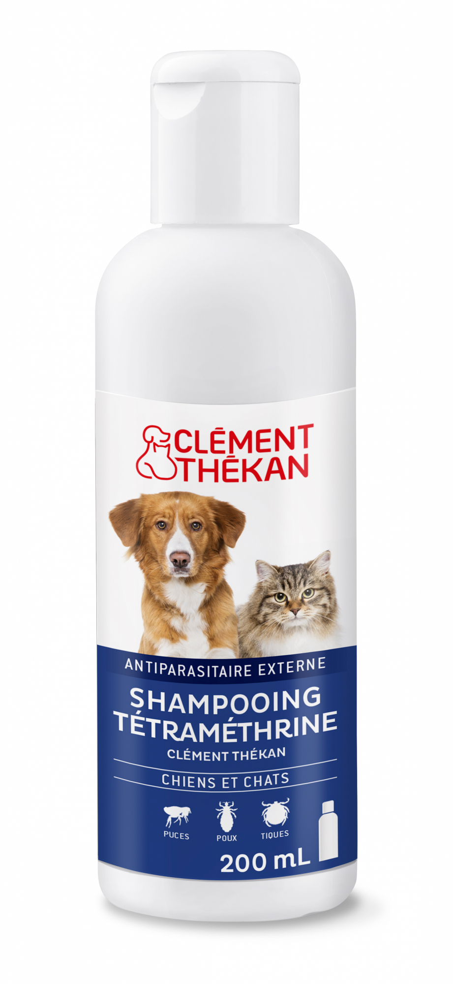 Shampoo antiparasitário com tetrametrina para cão e gato