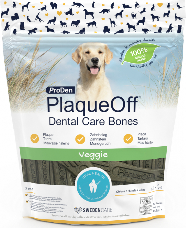 PLAQUEOFF Dental Bones Veggie para perros