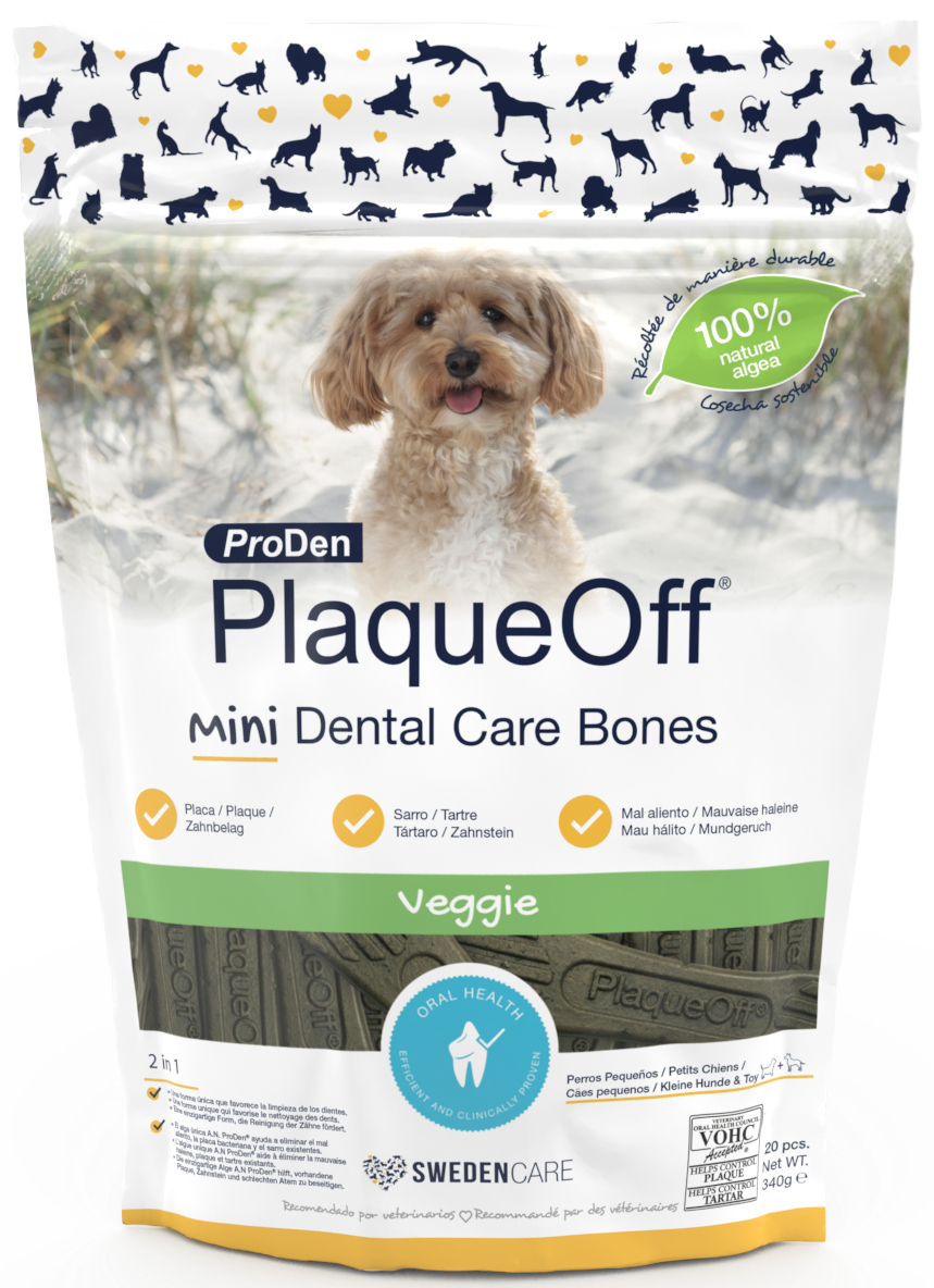 PRODEN PLAQUEOFF Dental Bones Veggie para mini-cães