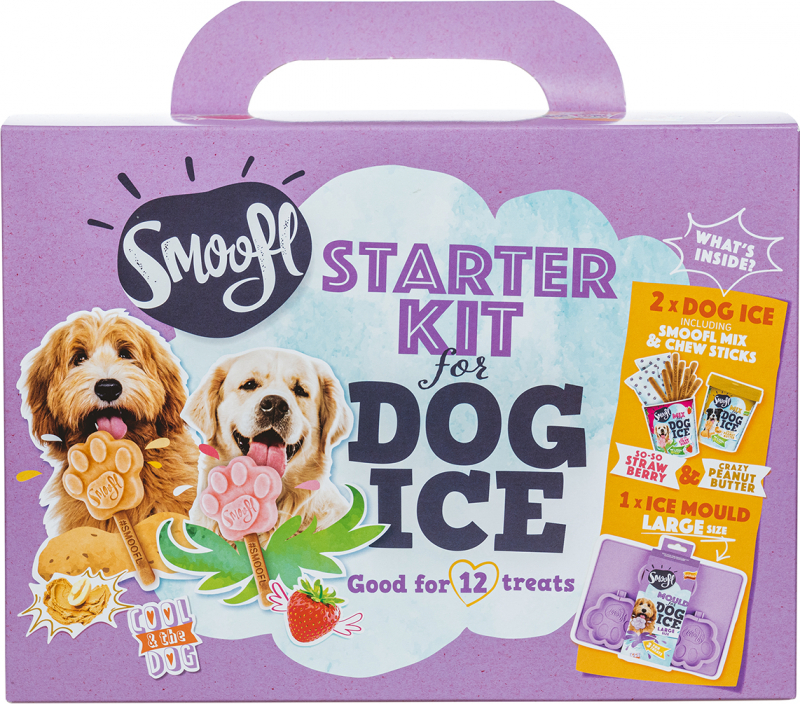 Smoofl Kit de démarrage pour glace pour chien - Large