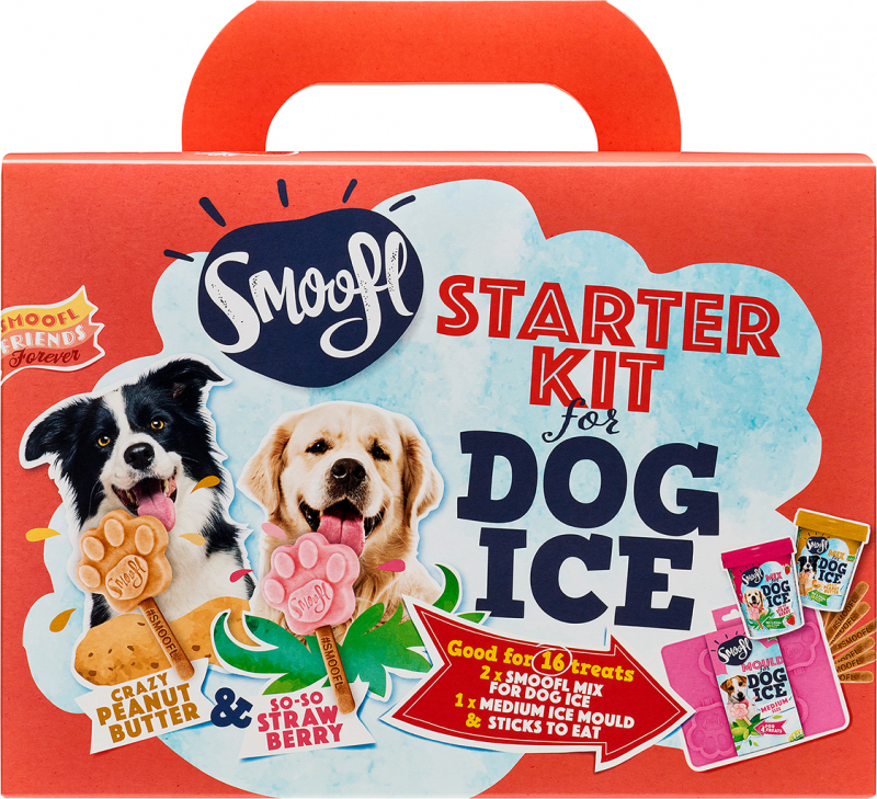 Smoofl Kit de démarrage pour glace pour chien - Medium