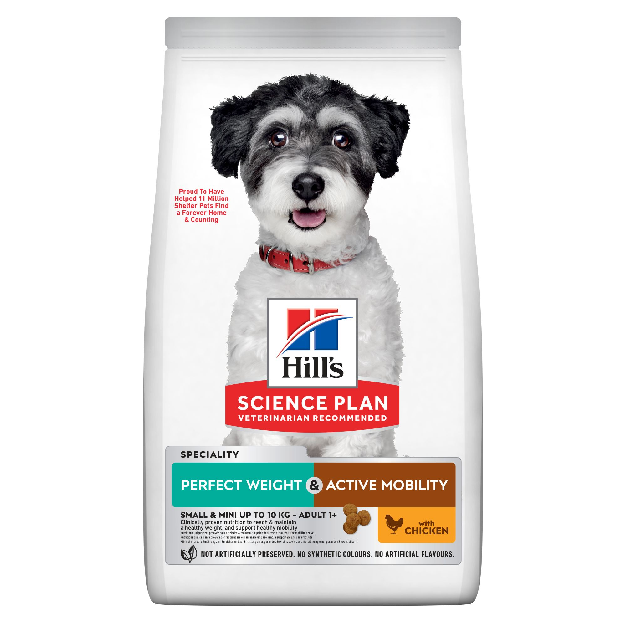 Hill's Science Plan PERFECT WEIGHT & ACTIVE MOBILITY mit Huhn für kleine ausgewachsene Hunde
