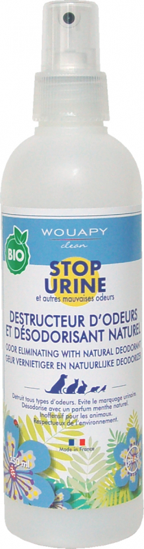 Spray destruidor de odores e desodorizante natural Wouapy