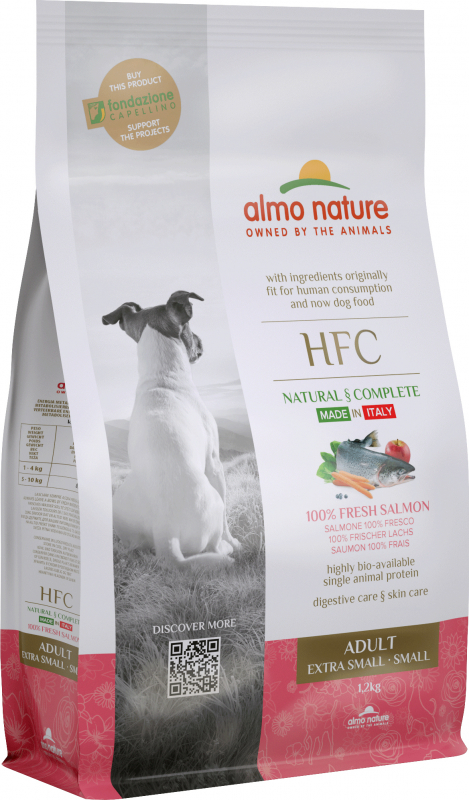 ALMO NATURE HFC Adult XS/S para cão com salmão