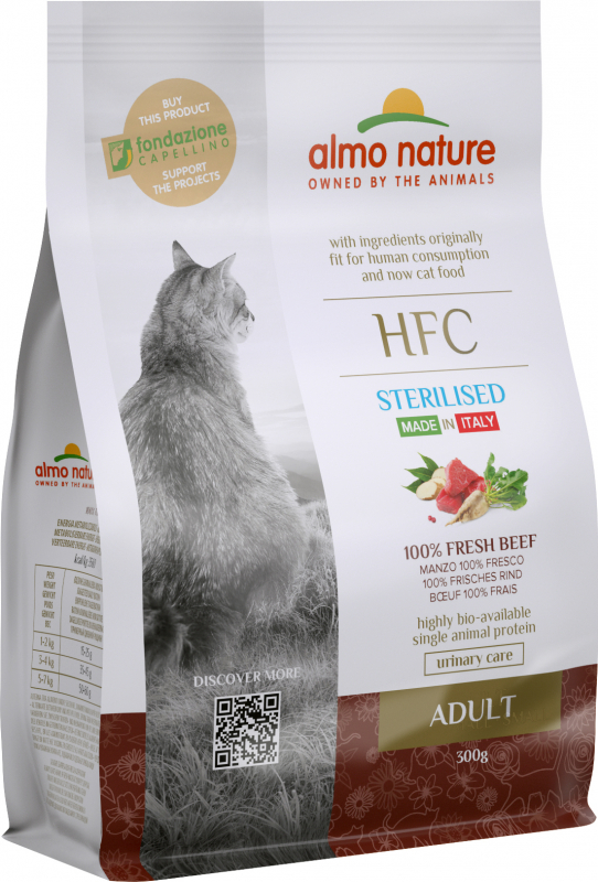 ALMO NATURE HFC Adult Sterilised para gatos esterilizados con ternera