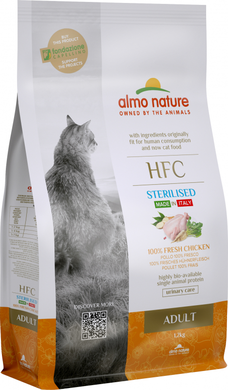 ALMO NATURE HFC STERILISED de frango para gato esterilizado