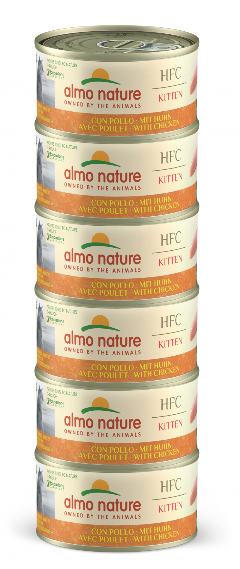 ALMO NATURE Multipack HFC Kitten pour chaton 6x70g