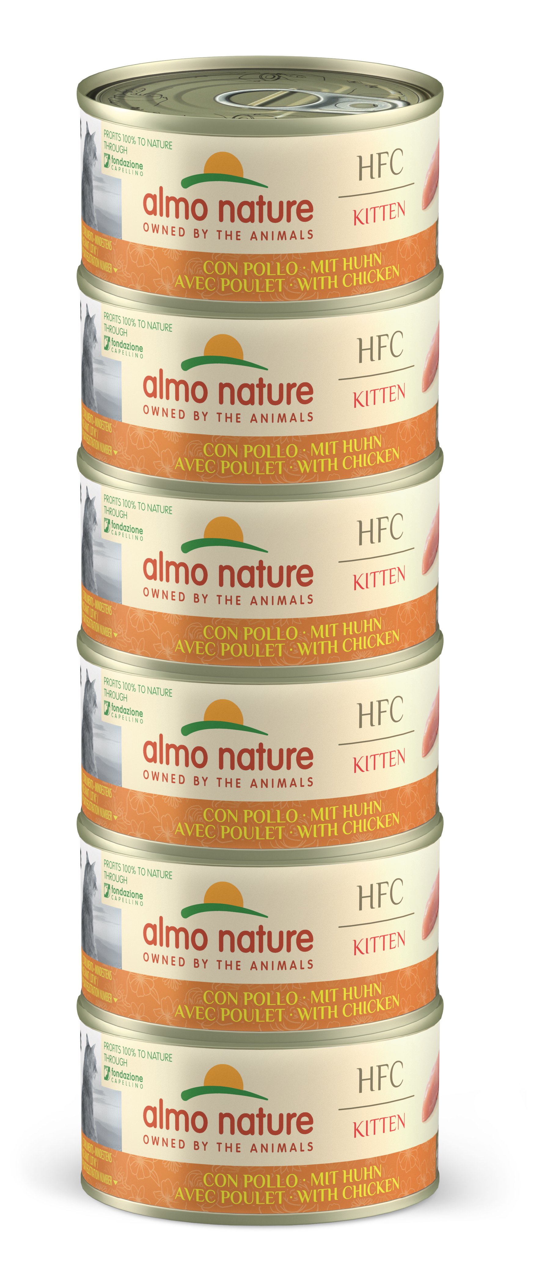 ALMO NATURE Multipack HFC Kitten pour chaton 6x70g