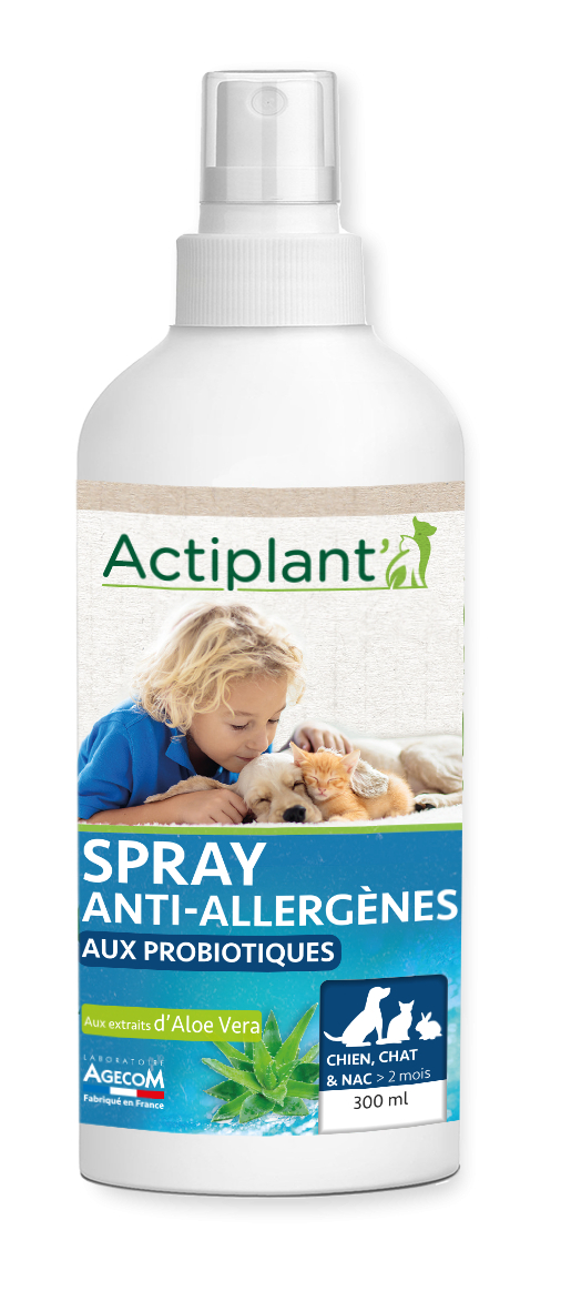 Actiplant Spray Anti-Allergènes 2en1 pour chien, chat et NAC