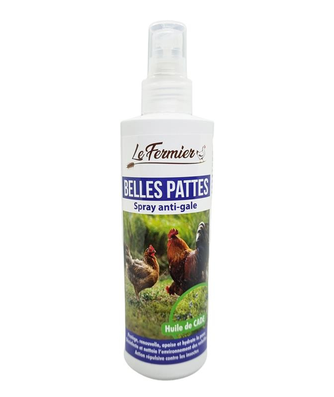 Belles Pattes spray anti-scabbia per polli e pollame