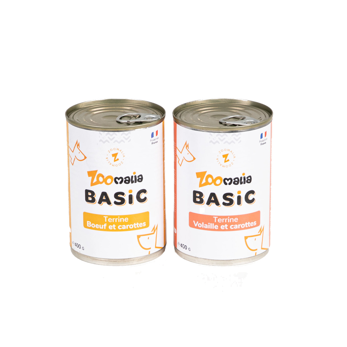 Terrine senza cereali Zoomalia Basic per cani - 2 ricette a scelta