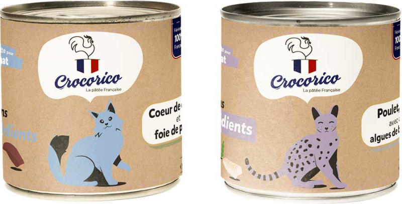 CROCORICO Mousse pour chat 100% Française - 2 recettes au choix
