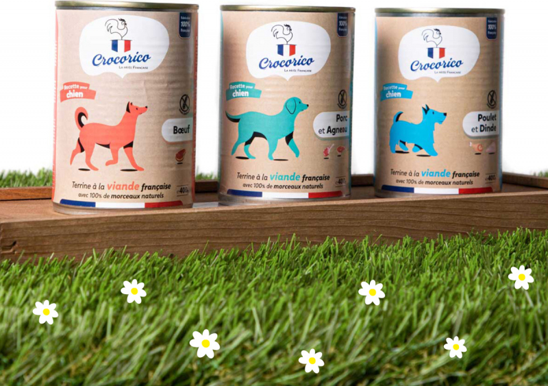 CROCORICO Terrine 100% Française sans céréales pour chien - 3 recettes au choix