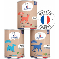 CROCORICO em Lata sem cereais 100% Françês para cão - 3 receitas á escolha