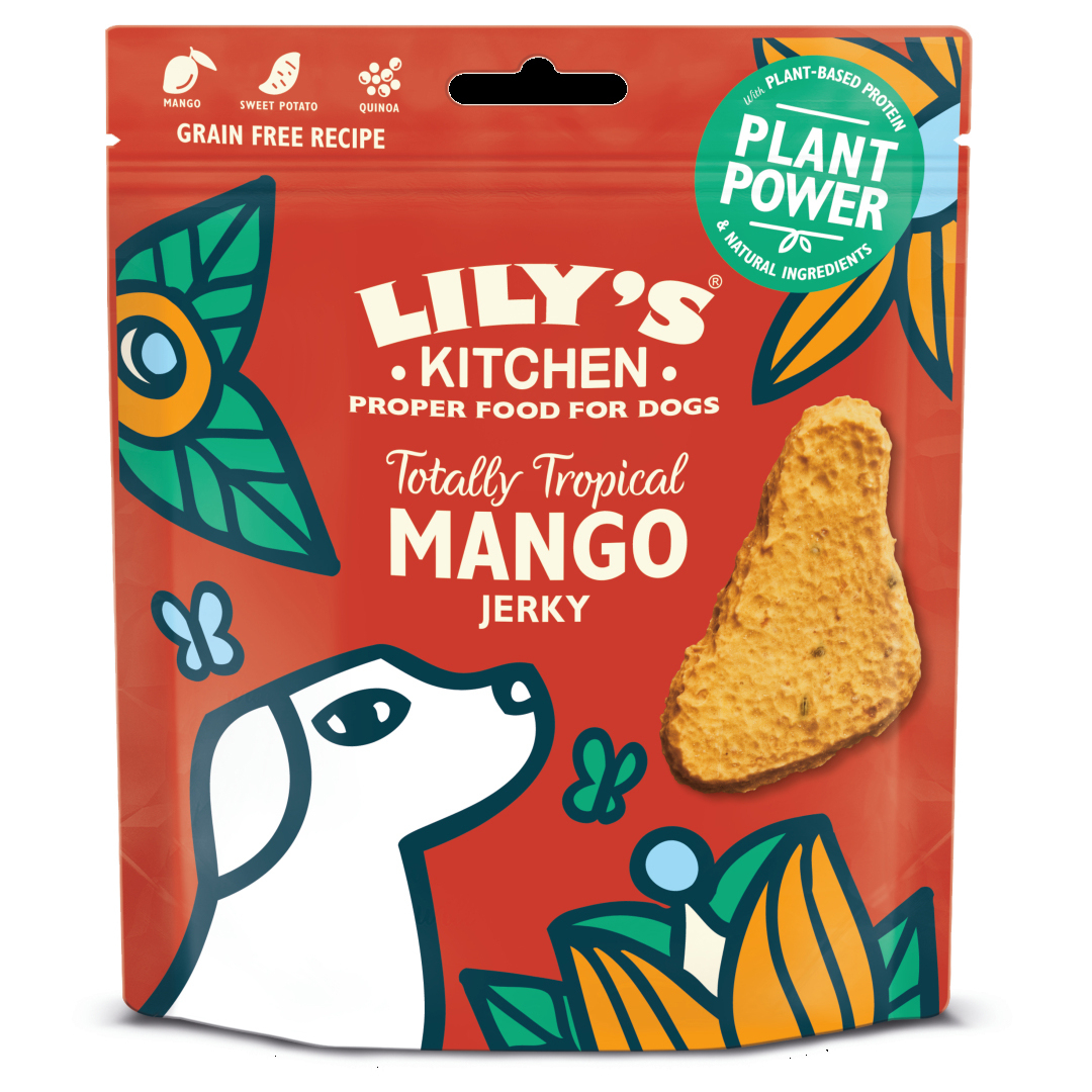 LILY'S KITCHEN Gluseimas Jerky sabor Manga para cão