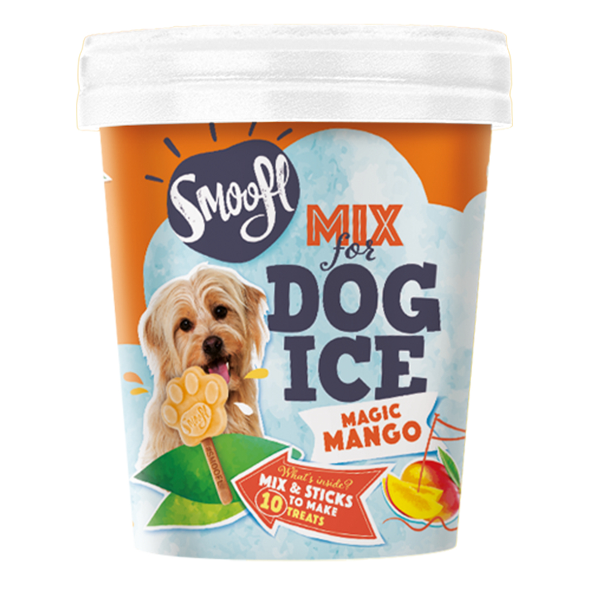 Smoofl Eis-Mix für ausgewachsene Hunde - Mango