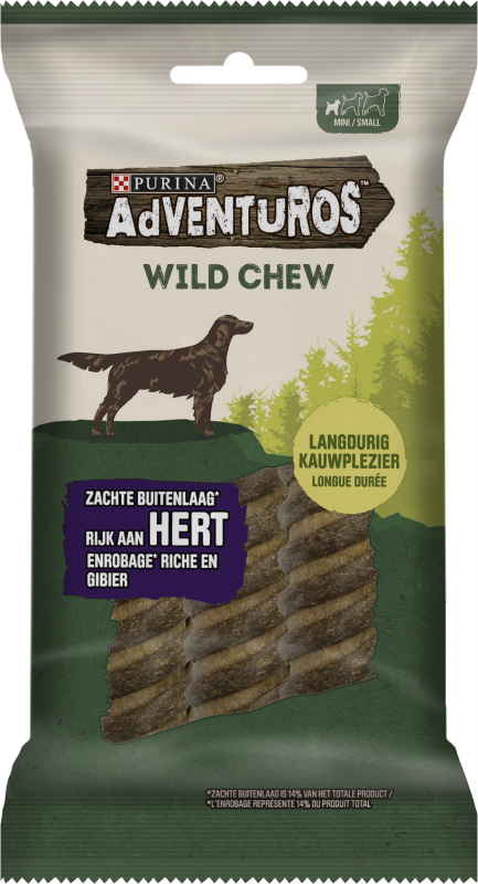 Adventuros Wild chew, rijk aan hert