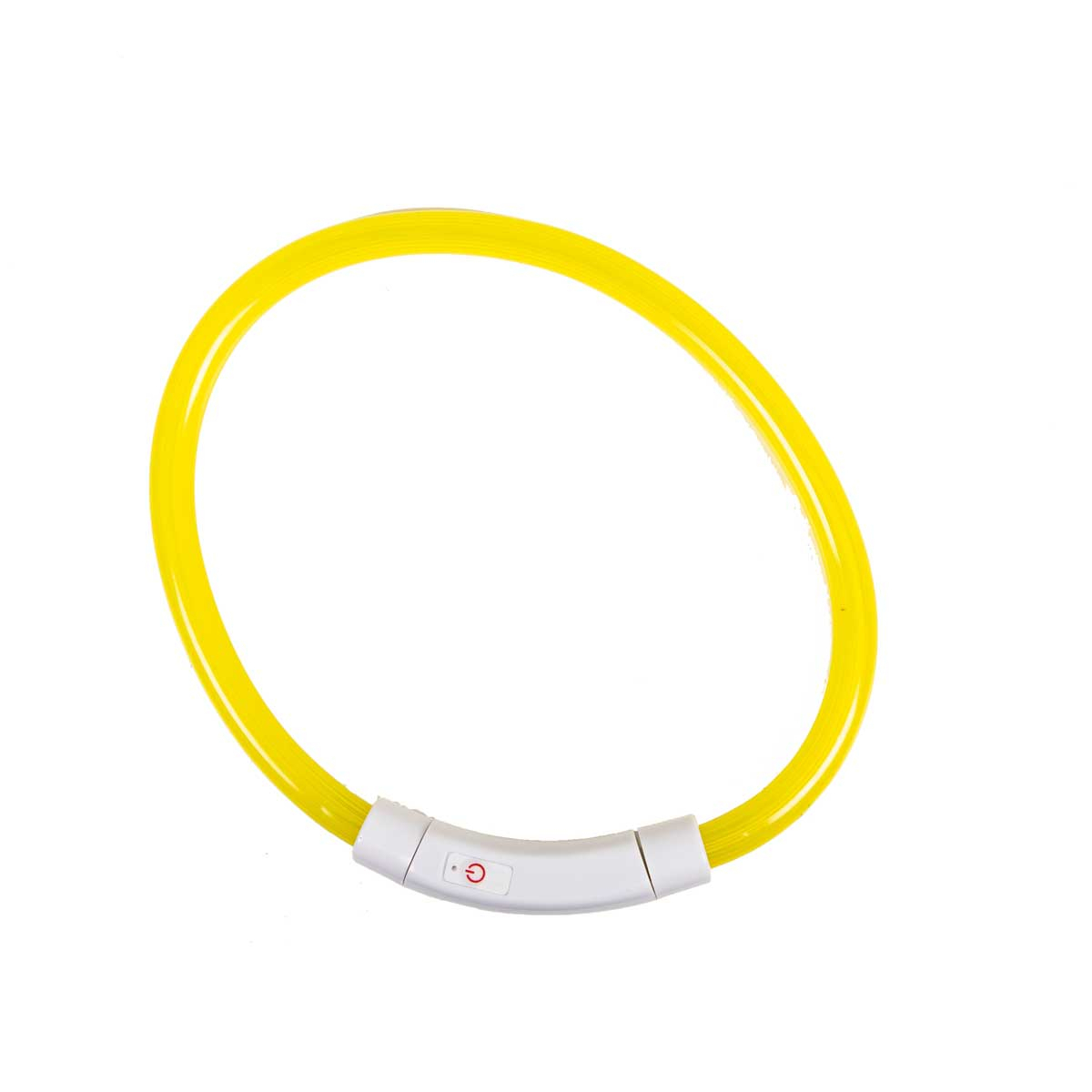 Lichtgevende halsband, geel, met USB, Zolia Lumoz